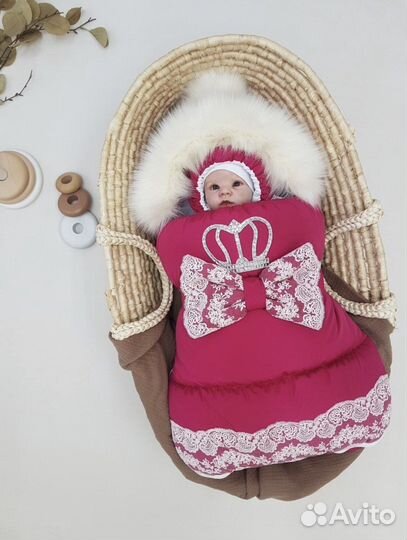 Комплект на выписку для девочки зима