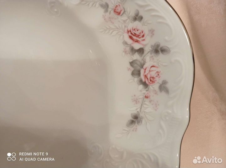 Блюдо Bernadotte Чехия Розы
