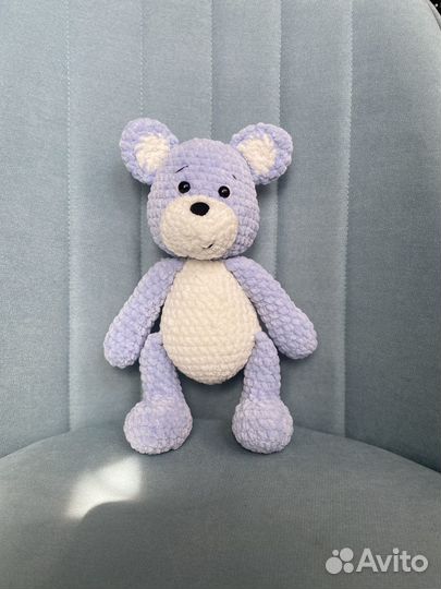 Котик. Мишка. Вязанная игрушка ручной работы