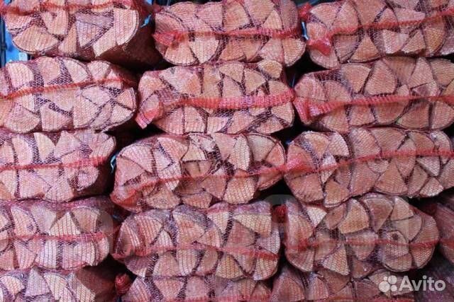 Дрова березовые в сетках