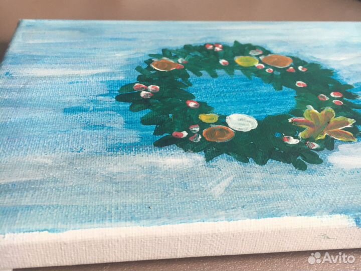 Картина маслом на холсте «Венок»