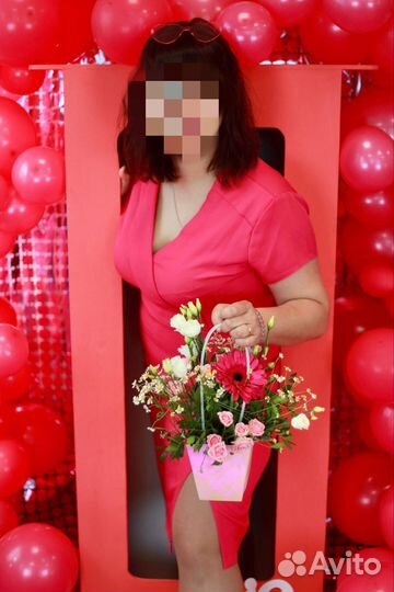 Розовое платье 52 54