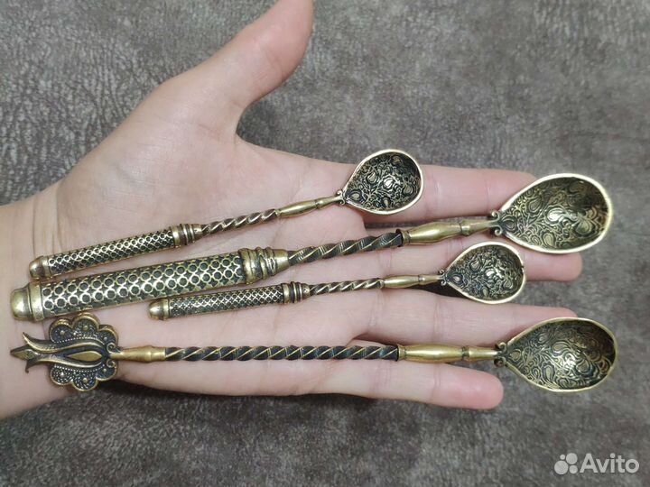 Чайные,кофейные ложки бронза