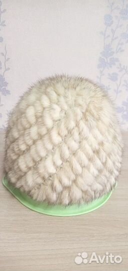 Шапка вязаная норковая