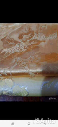 Ткань натуральный шелк СССР