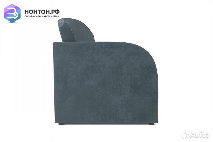 Диван выкатной Малютка велюр серый