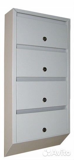 Почтовые ящики многоквартирные, узкие