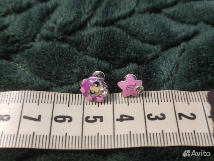 Серьги скорпион серебро 925