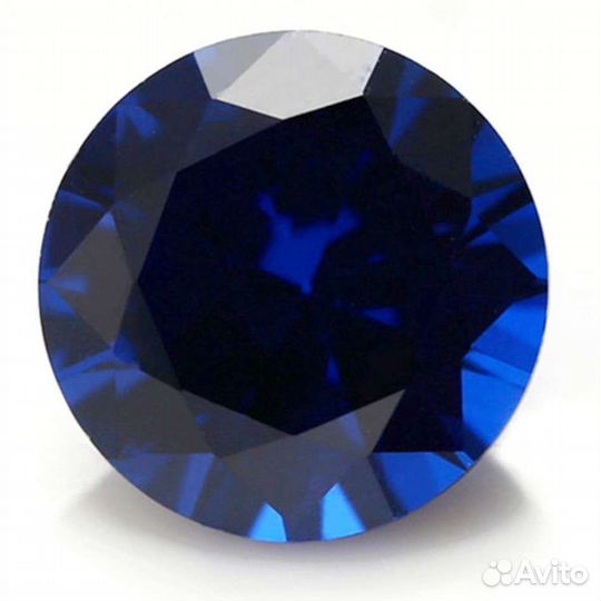 Стеклянный большой сапфир. Для интерьера