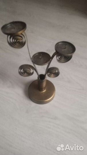 Подсвечник латунь СССР