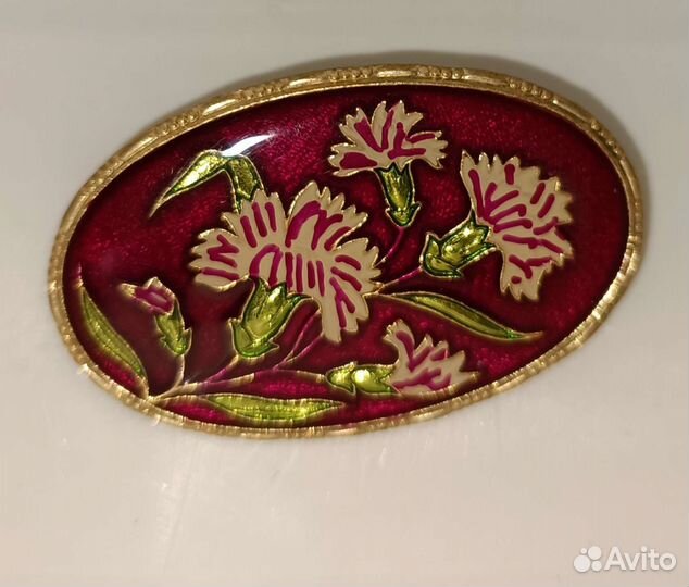Брошь винтажная чехия