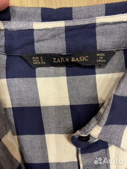Рубашка в клетку Zara