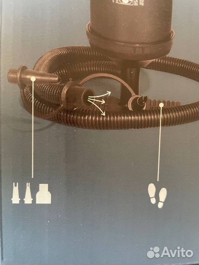 Насос ручной для надувного матраса, новый 30 см