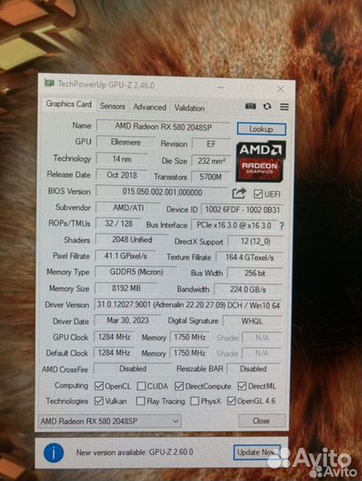 Amd radeon rx 580 8gb