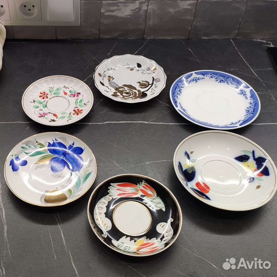 Блюдца винтажные