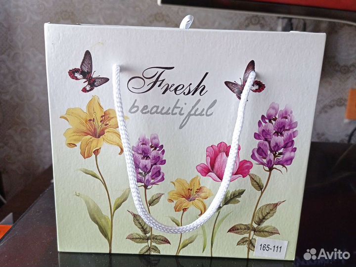 Китайский фарфоровый кофейный набор на 2 персоны