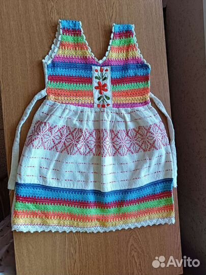 Платье льняное детское 4-5 лет