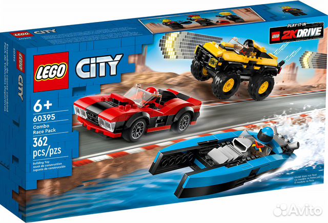 Конструктор lego City 60395 Гоночный комбо-набор