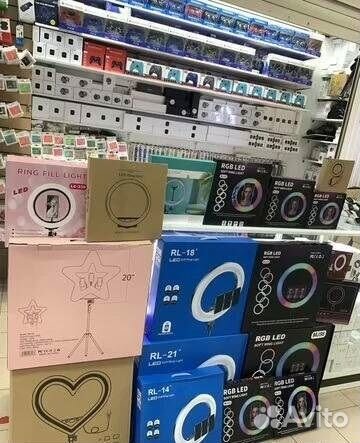 Кольцо для селфи RL21 54 см с сумкой арт:433У