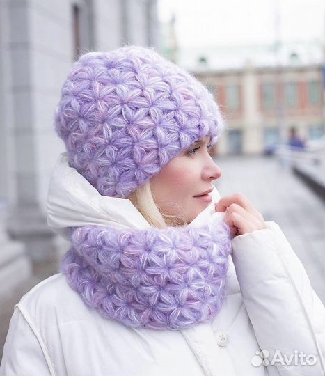 Шапка +снуд