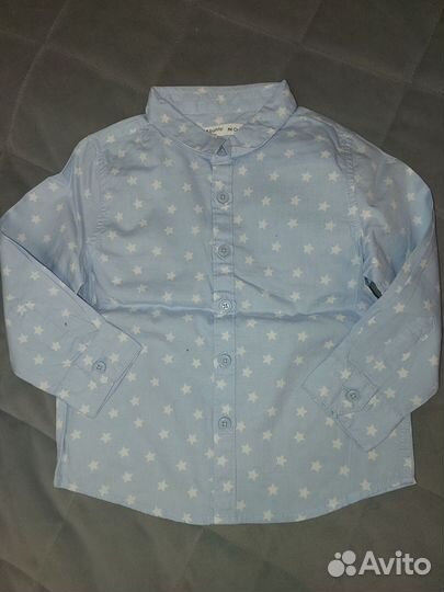 Джинсы и рубашка на мальчика 86