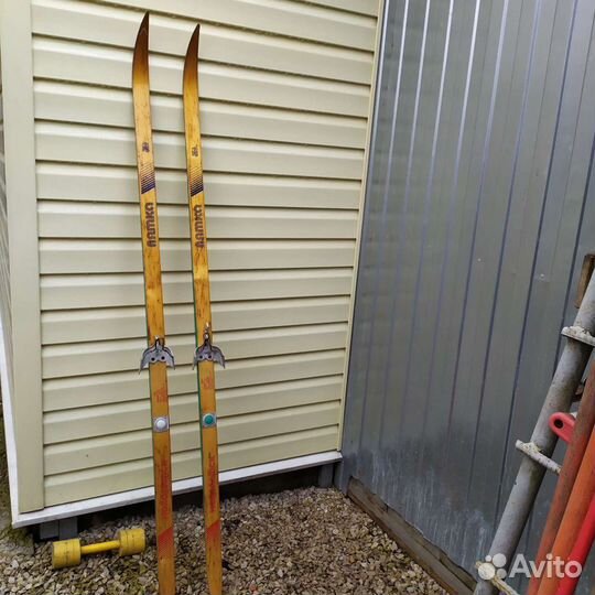 Беговые лыжи деревянные спортивные СССР б/у
