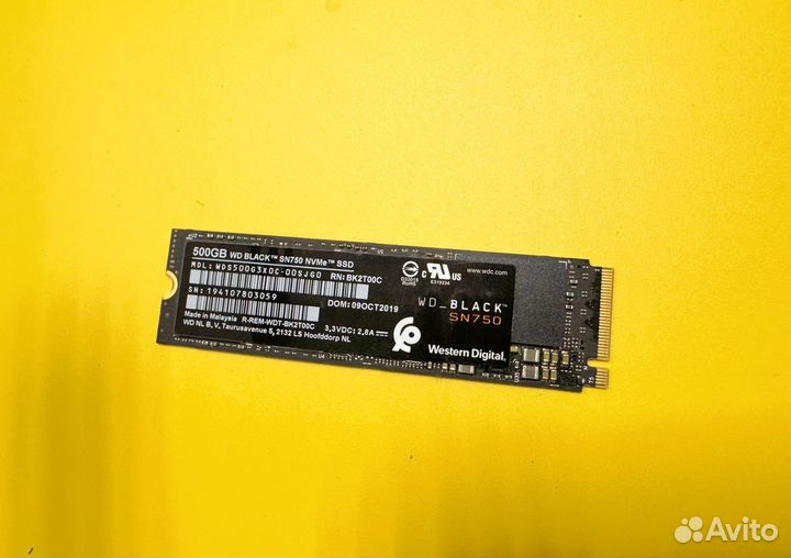 SSD WD Black SN750 500GB m.2 2280