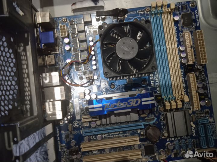 Материнская плата с процессором lga775