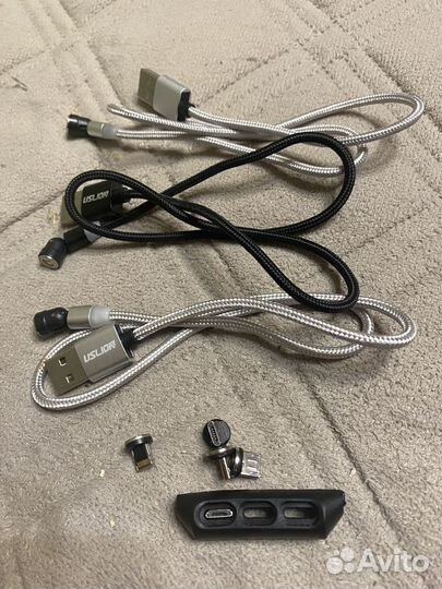 Магнитный кабель поворотный с передачей данных