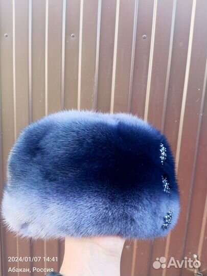 Шапка норковая женская новая