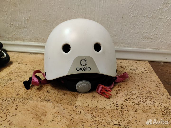 Роликовые коньки, шлем и защита р32-34 Oxelo