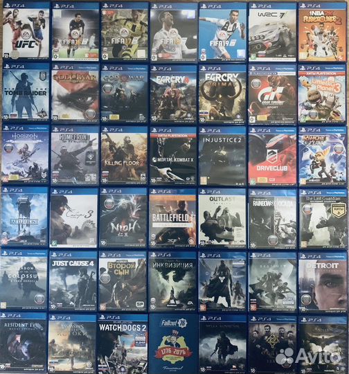 Игры на Sony playstation 4 диски PS4
