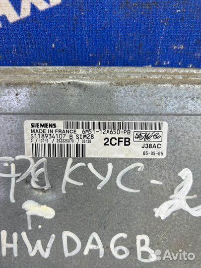 Блок управления двигателем Ford Focus 2 hwda 2006