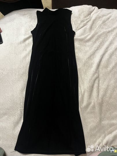 Платье велюровое
