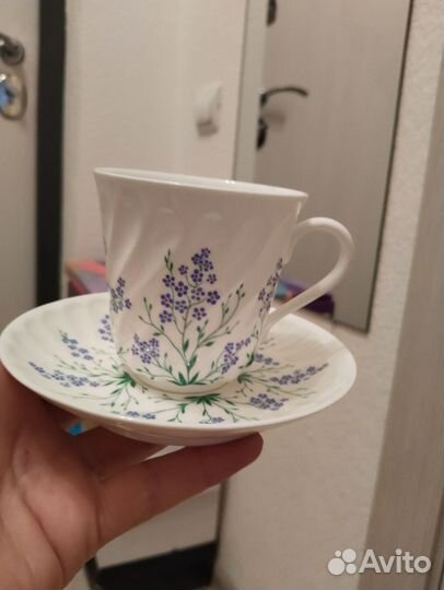 Лфз Кофейная пара костяной фарфор