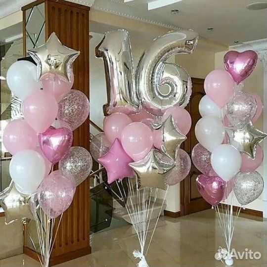 Гелиевые шары на день рождения дочери