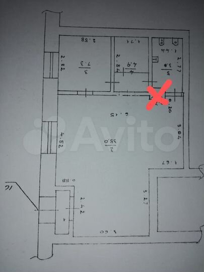 Свободного назначения, 52.4 м²