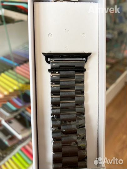 Ремешок блочный для Apple Watch 42/44/45 (Чёрный)