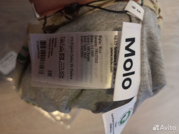 Molo nico 5-9 лет хлопковая шапка хит 2023 г