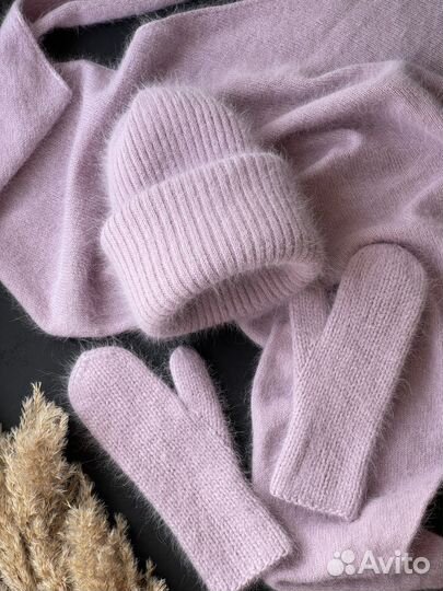 Шапка зимняя женская вязаная