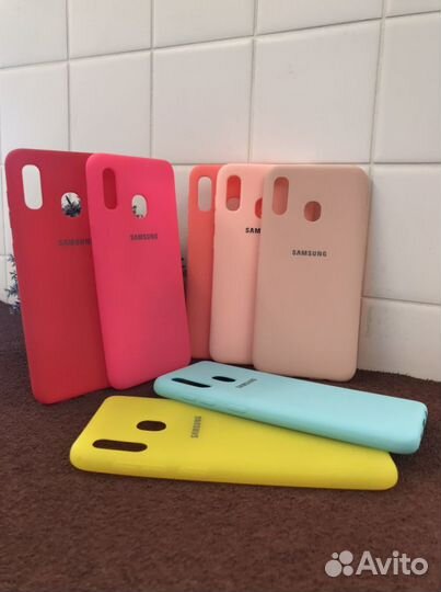 Чехол силиконовый Samsung A20