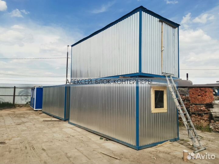 Блок контейнер утепленный в комплекте с электрикой