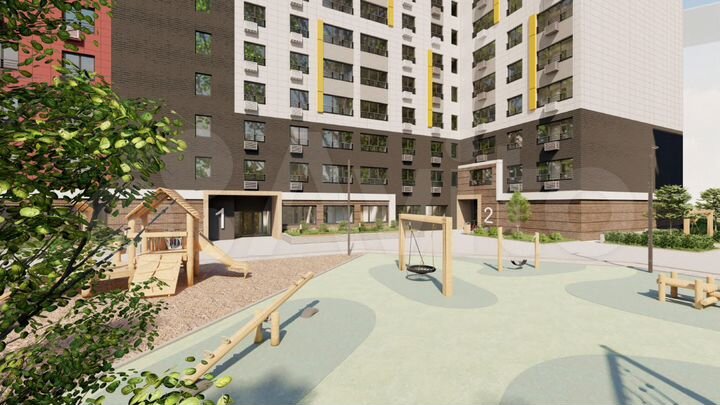 2-к. квартира, 73,5 м², 6/9 эт.