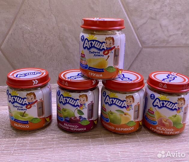 Фруктовое пюре агуша