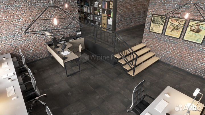 LVT Плитка Alpine Floor Light Stone 2.5/43 4V есо