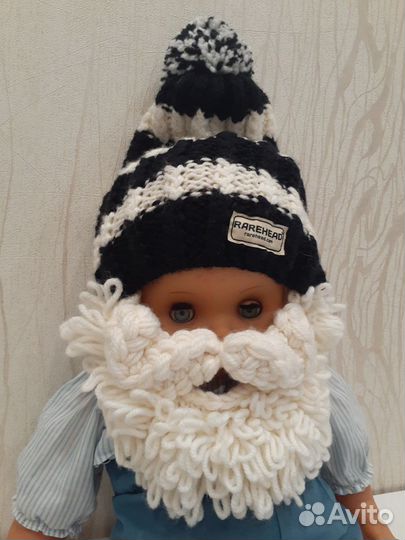 Новогодняя шапка борода новая