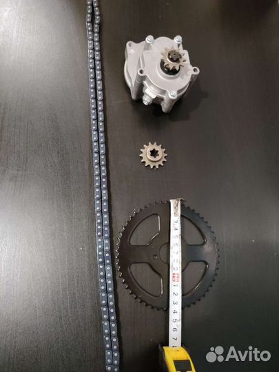 Редуктор 1:5 на двигатель триммера