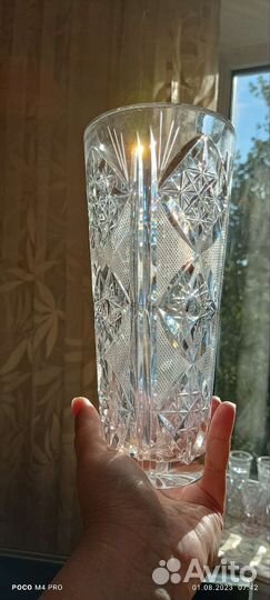 Ваза хрустальная