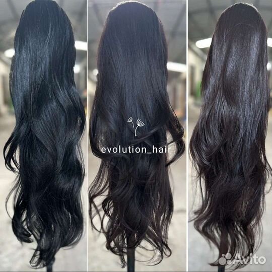 Хвост накладной, шиньон на фиксаторе