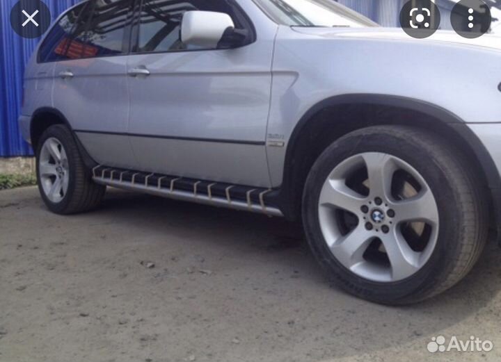 Накладки под пороги bmw x5e53